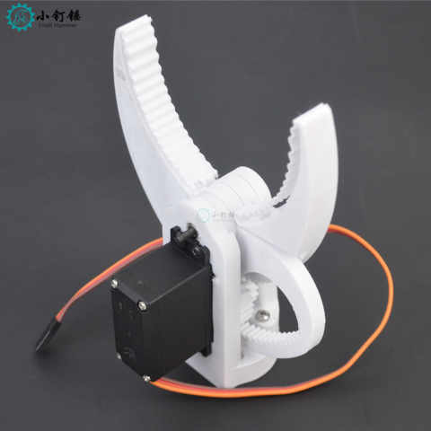 SNM2400  3D技术打印制作 柔性夹子机械爪带舵机  抓力大 DIY配件