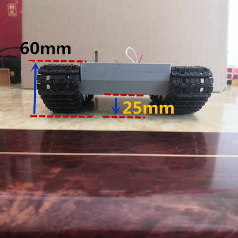 履带底盘坦克智能diy攀爬小车机器人玩具升级配件3D打印电动遥控