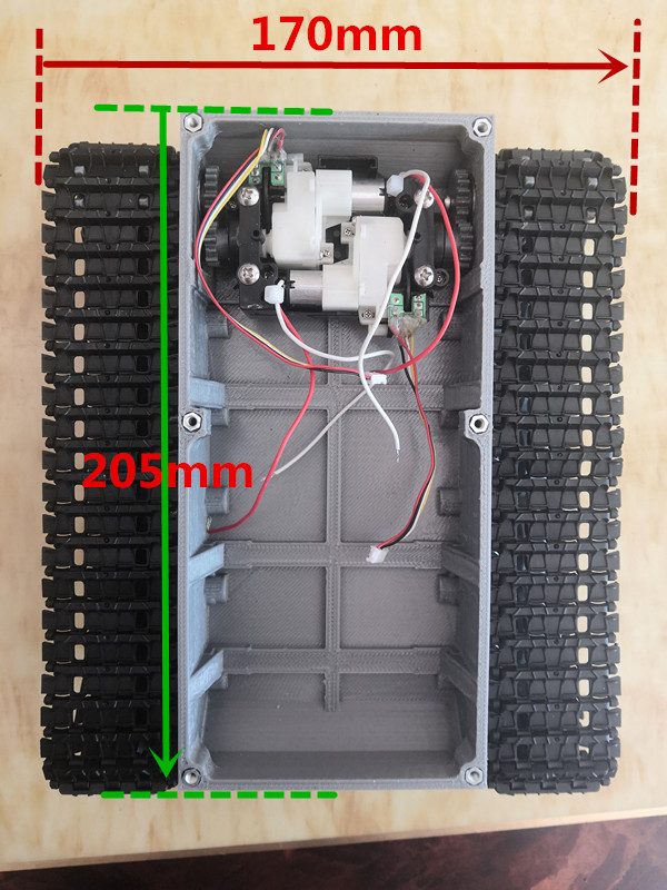 履带底盘坦克智能diy攀爬小车机器人玩具升级配件3D打印电动遥控