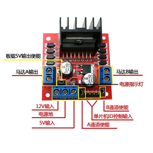L298N电机驱动模块红板电路板设计图源代码