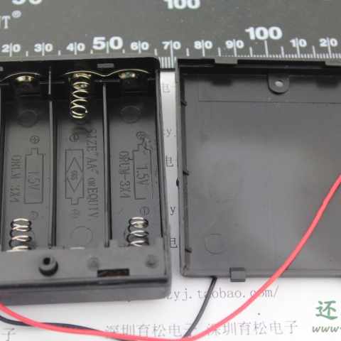 全密封 带开关 电池盒4节5号 电池盒 优质 四节五号 带导线 SN134