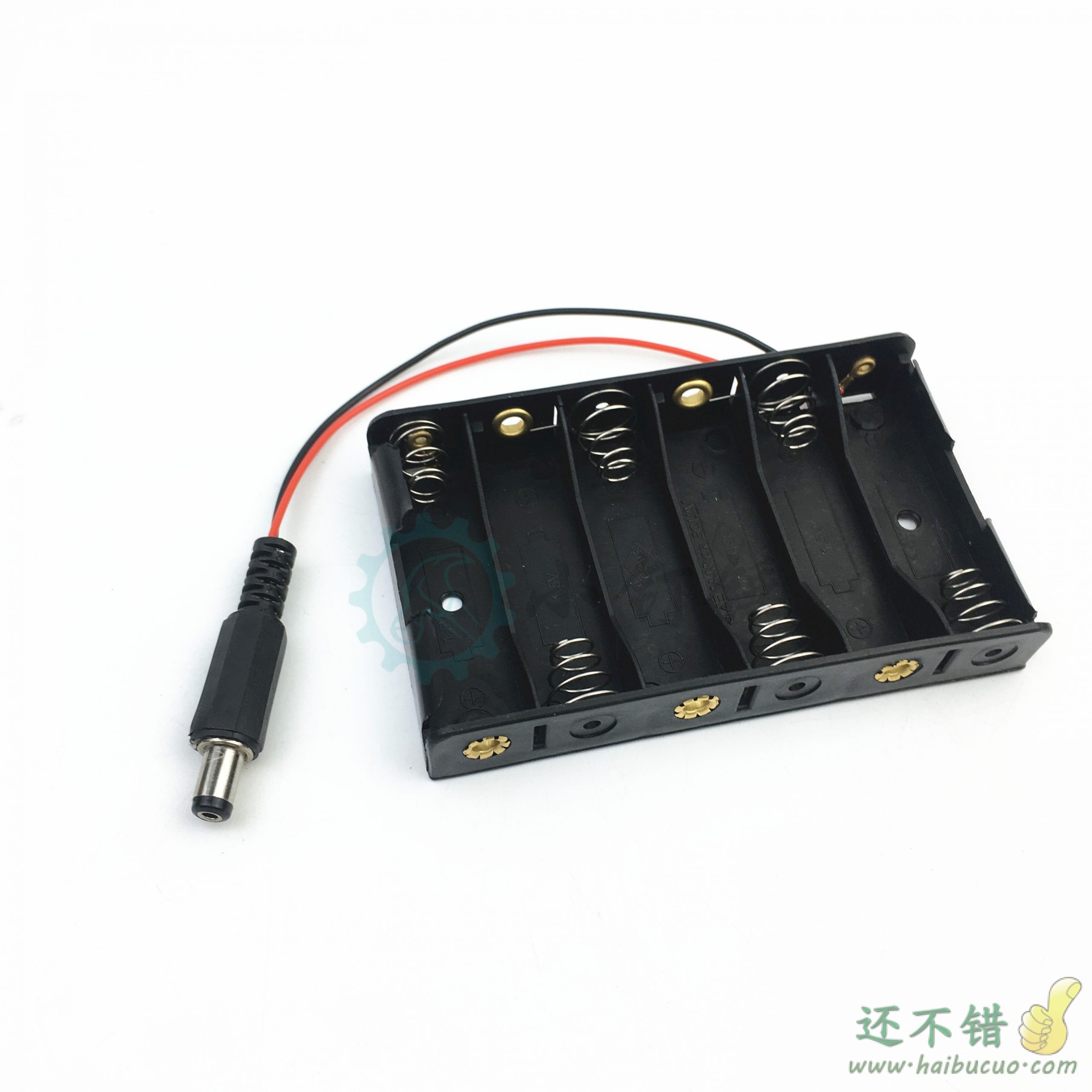 5号6节电池盒 五号六节电池座 带DC电源插头 9V电池座for arduino