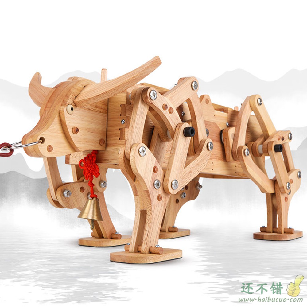 木牛流马三国诸葛亮木质齿轮机械传动模型礼品网红同款创意玩具