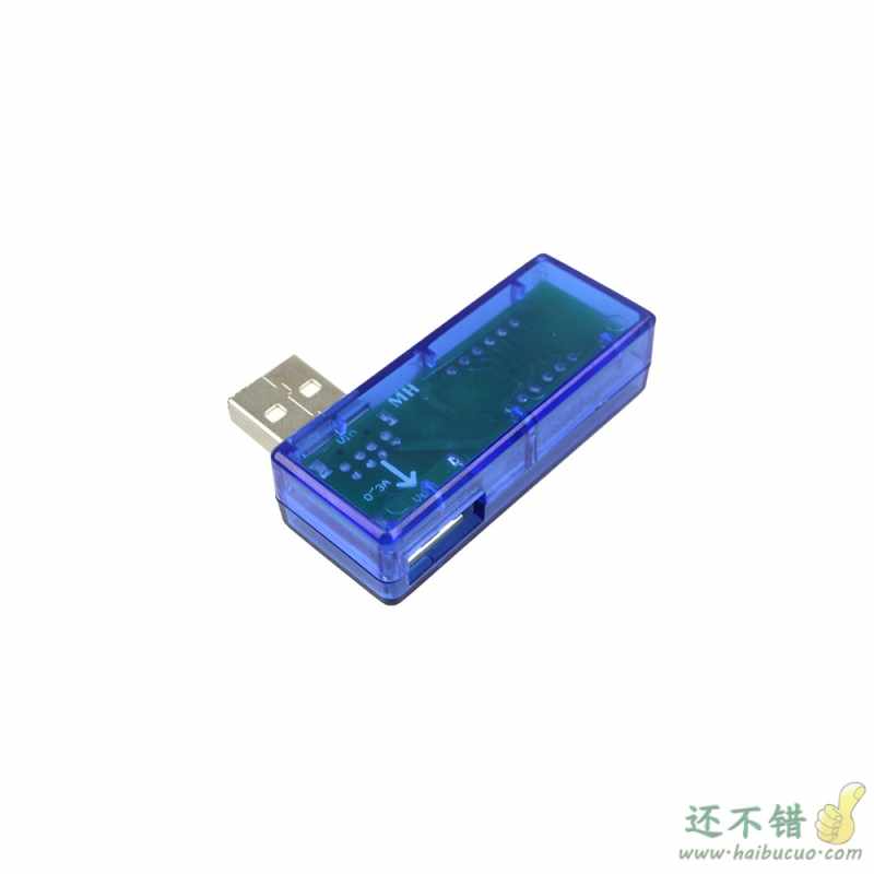 蓝色USB充电电流电压测试仪检测器电压表电流表检测USB设备 SNA37