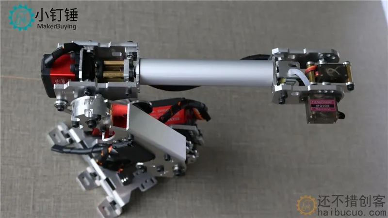 机械手臂金属铝合金工业机器人模型六轴机器人 for arduino带舵机