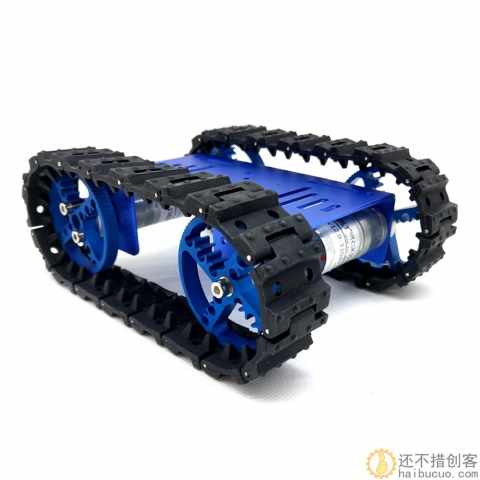 T10 迷你履带式智能坦克小车 坦克车机器人模型 橡胶履带