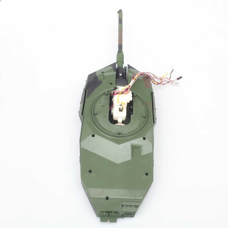 恒龙坦克玩具配件3889-1豹2A6塑料车底车面炮塔面底盘炮管后灯板