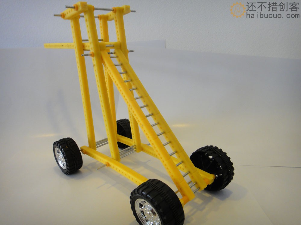 155塑料条 连杆支架 玩具车轴架 模型材料 abs创意连接杆 变速箱