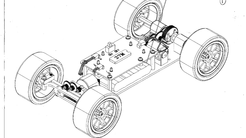 SNP106 金属齿轮转向遥控小车套装组装教程