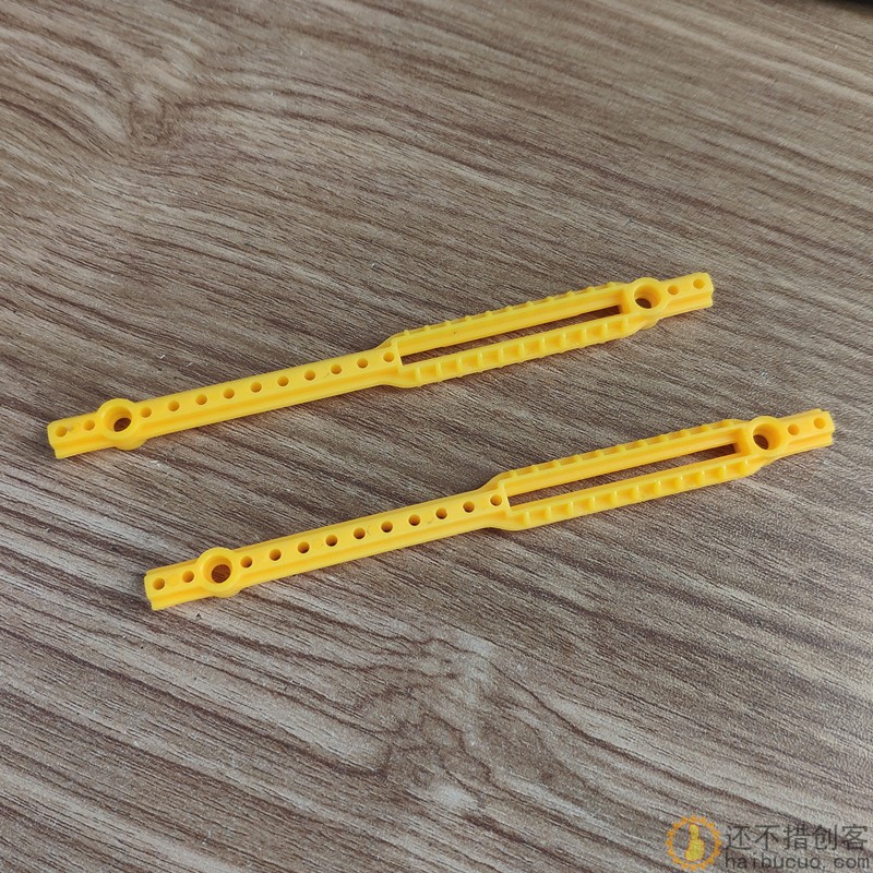 腿杆 塑料条 塑料杆 支架条 十道杆 科技模型零件77125C黄