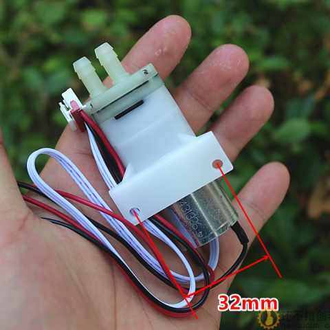 370自吸水泵隔膜泵 DC12V 带光电传感器 碳刷马达 质量很好
