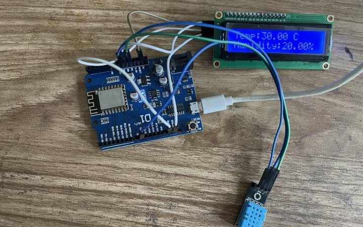 esp8266D1    Realize thermometer