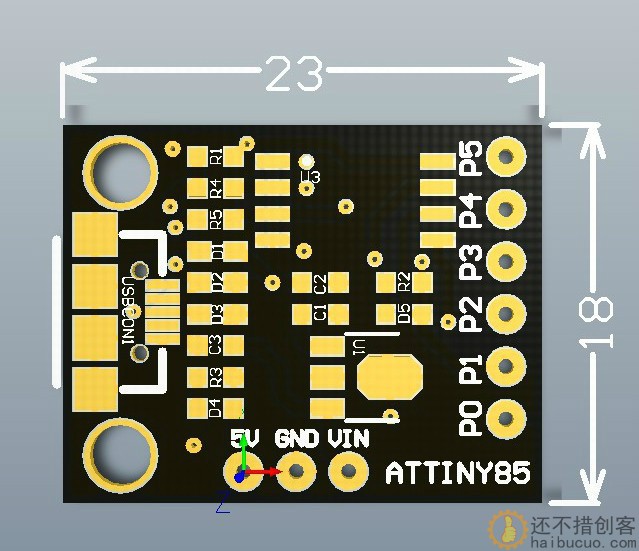Digispark kickstarter ATTINY85 微型 usb 开发板 兼容UNO R3 SNA285