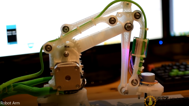 一款用42步进电机驱动的3D打印的机械臂