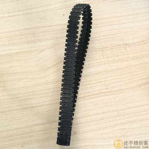 637坦克封闭式橡胶履带 遥控车遥控坦克模型DIY 机器人履带 履带轮胎
