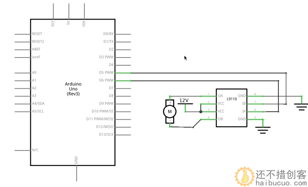 Arduino通过L9110进行电机控制