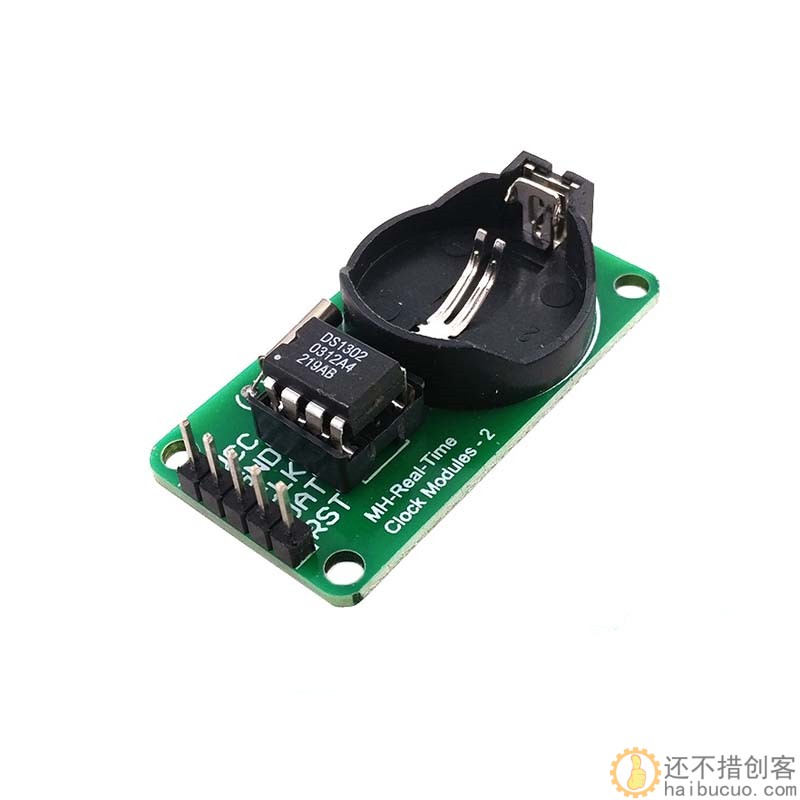 DS1302 实时时钟模块 不带电池CR2032 掉电走时 黄版新款SNA300 | 还不错创客商城