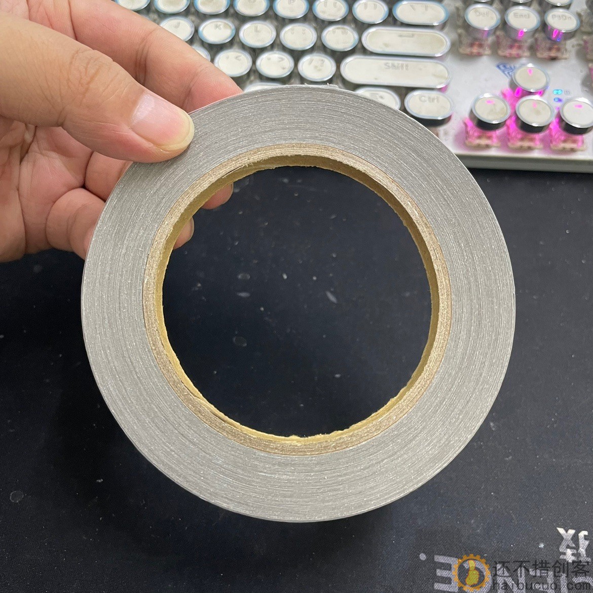 金属屏蔽胶带 1cm宽 最少50m长 粘性强 diy研究价