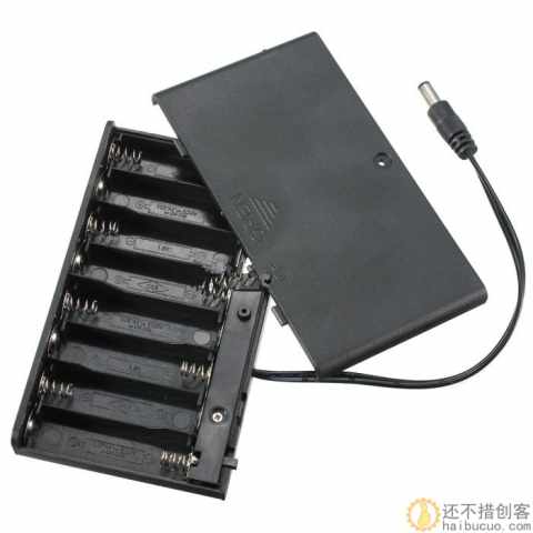 for arduino供电 5号8节带盖带开关DC头 电池盒 AA*8 12V SN230