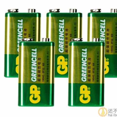 GP超霸电池 1604G碳性电池6F22 9v电池9伏 万能表电池