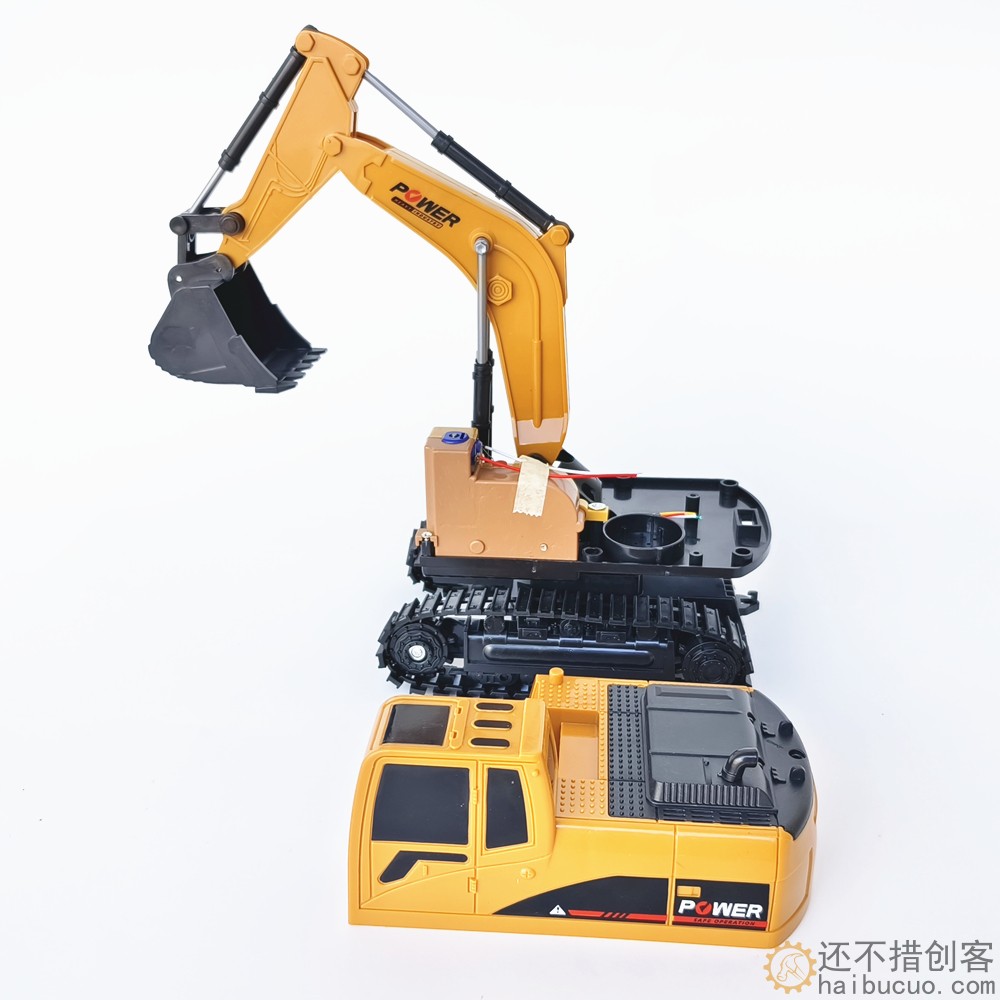 挖掘机模型 底盘 履带车 挖掘机  机器人底盘 智能小车 DIY配件SN11012