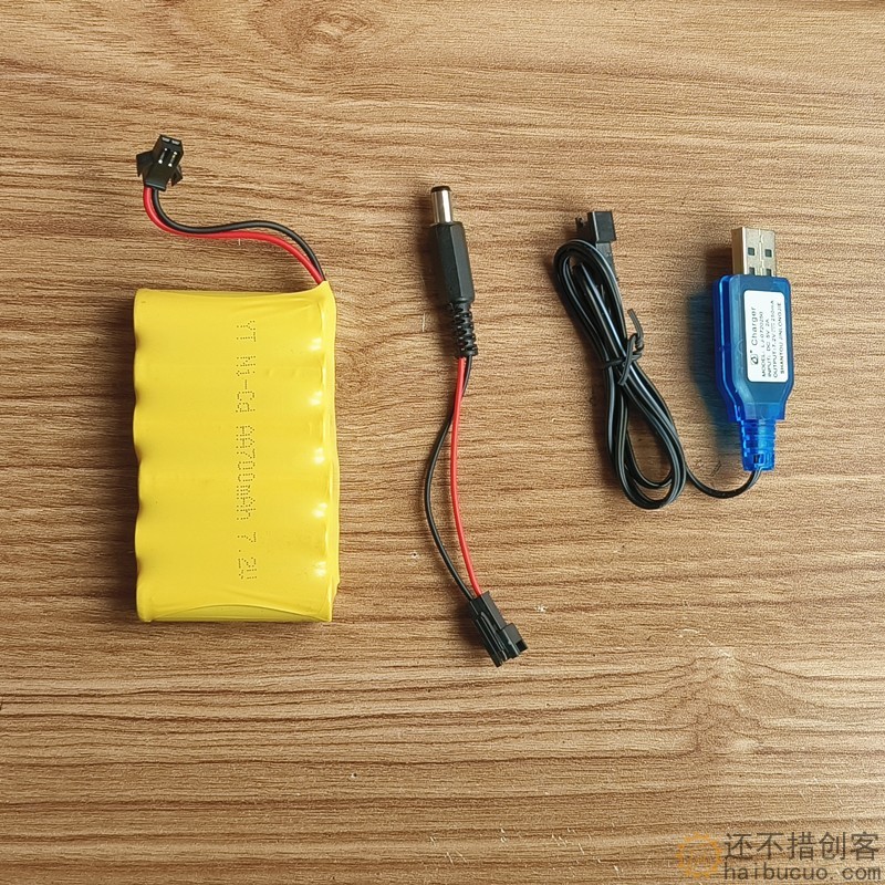 for arduino uno供电套装7.2v 700毫安镍镉电池组USB充电器SNB89