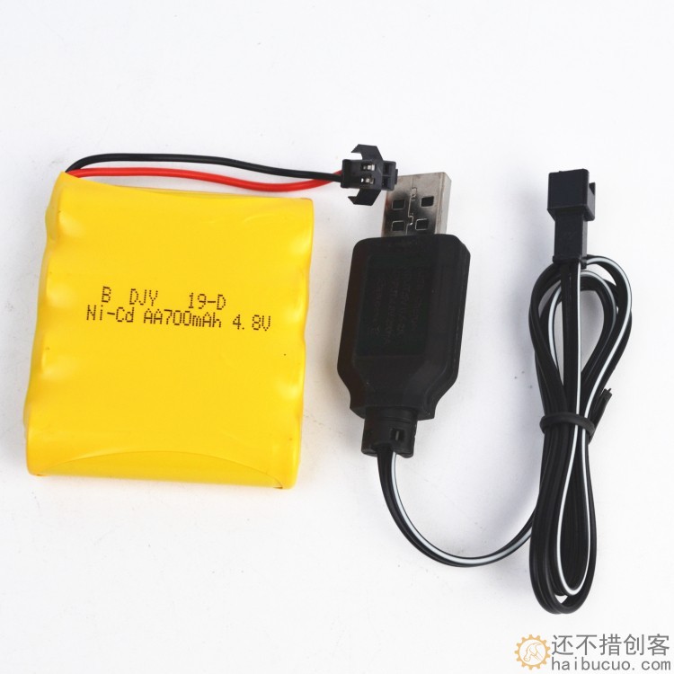 4.8v  充电电池组 镍镉SM接口电池USB充电器 充电套装