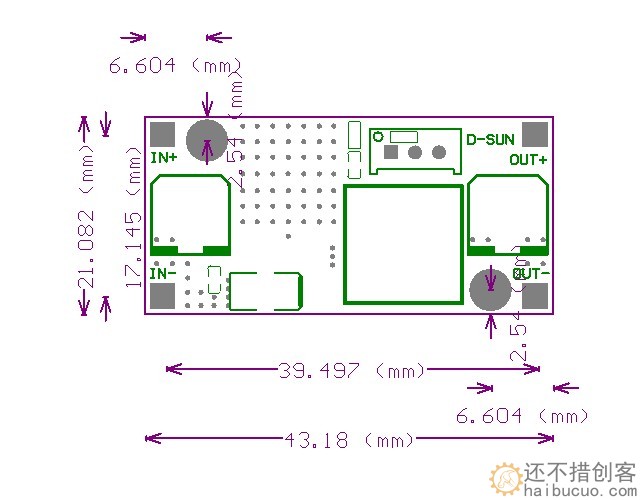 DC-DC可调升压模块 电源模块 XL6009升压模块 最大4A电流(C7B3) SNA18