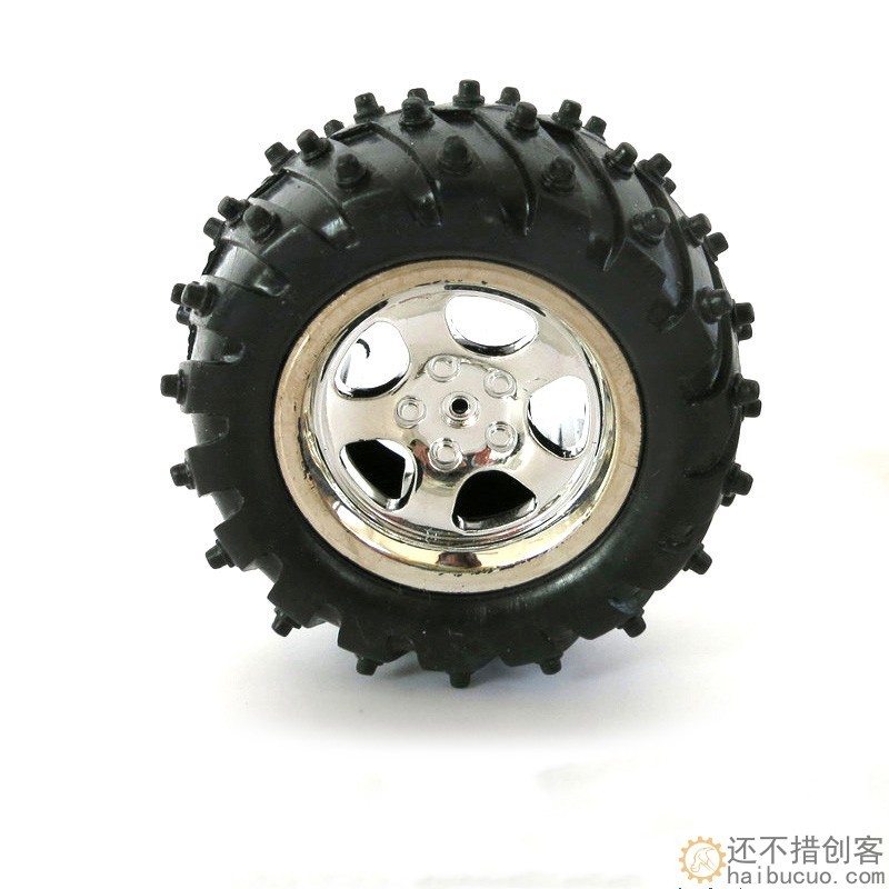 3*55mm越野车轮 玩具模型 DIY橡胶车轮 防滑车轮 科技小制作车轮W41