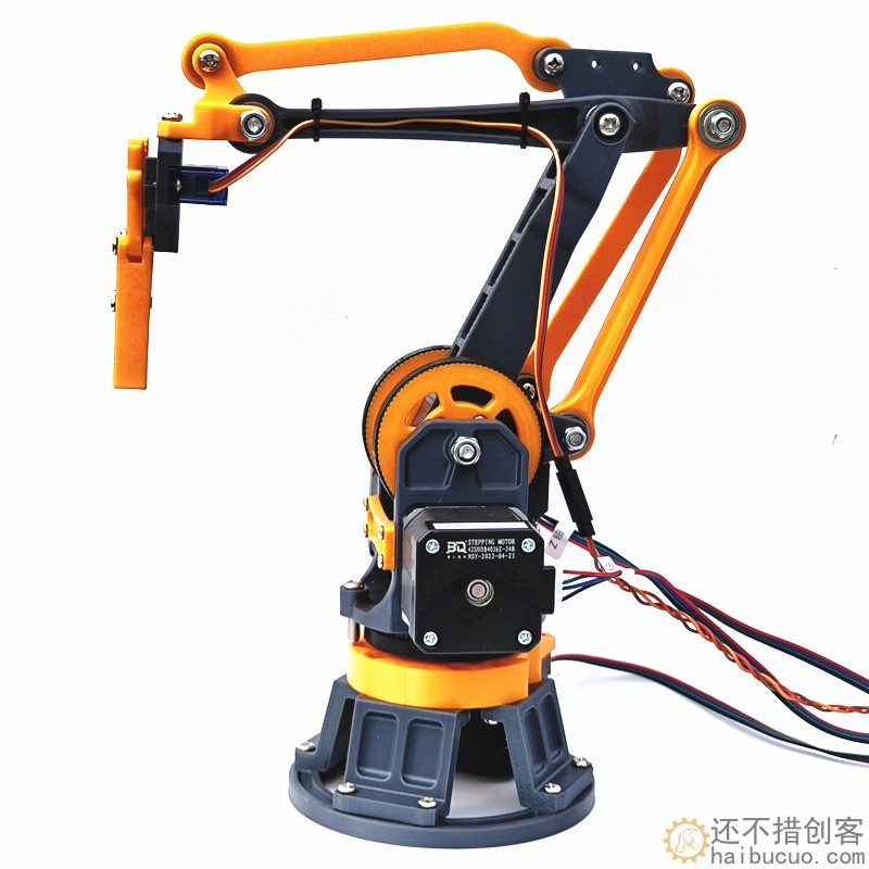 3D打印步进电机机械臂 DIY桌面机械臂全套 带手柄高精度自动化小钉锤SNAM8600