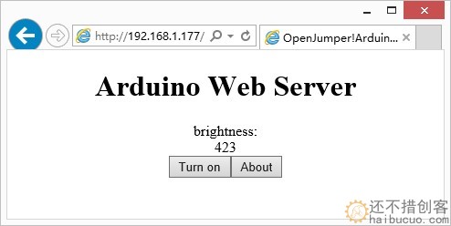 5.8 arduino 使用Ethernet构建简易的Web Server