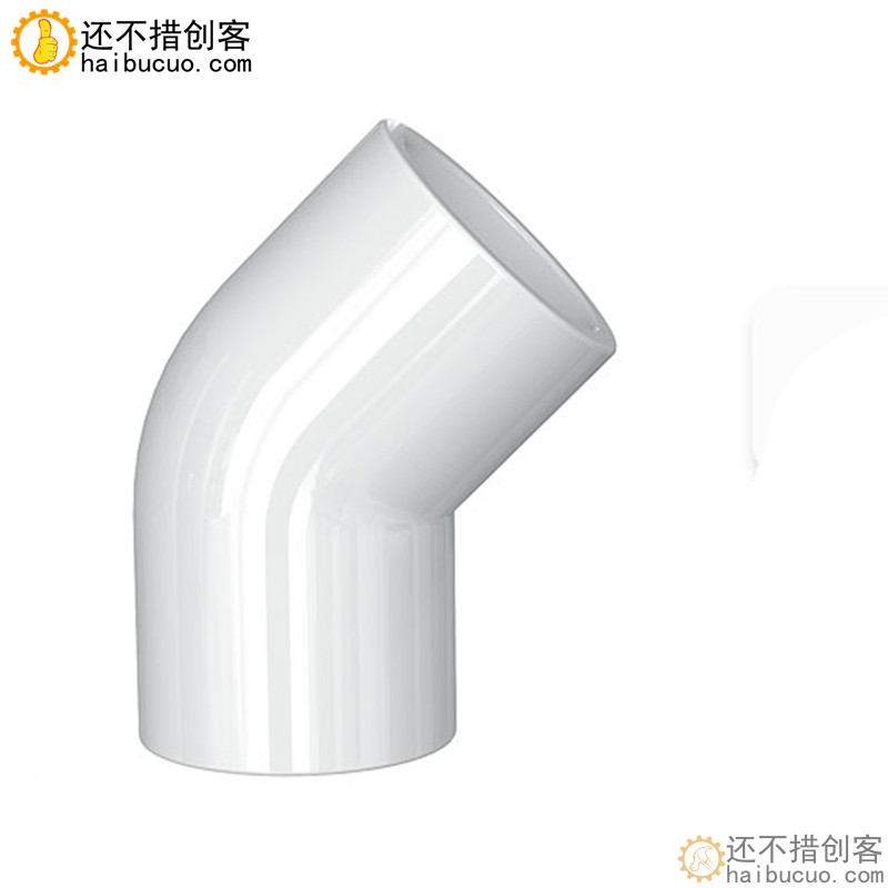 45度弯头直径20/25mm 塑料PVC管配件 管件加厚自来水水管专用SN1255 | 创造迷商城-还不错创客