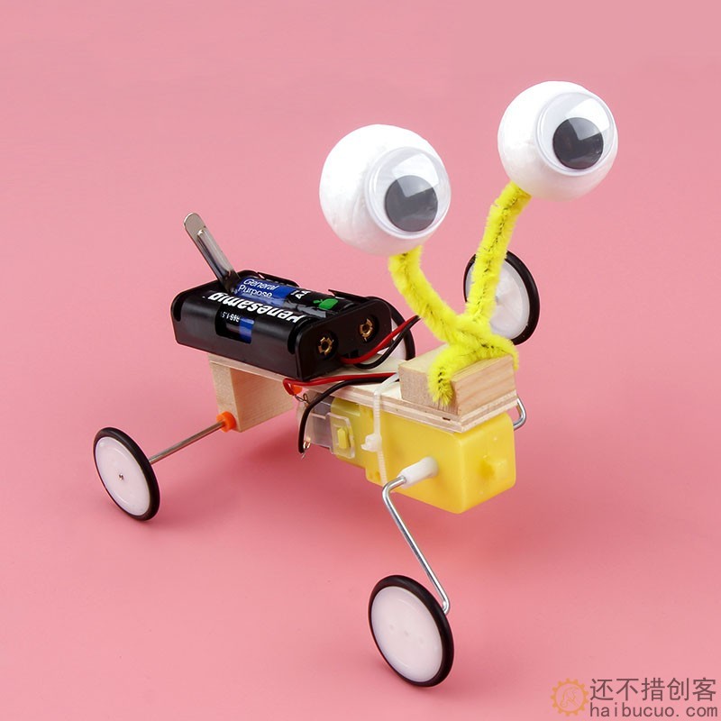 科技小制作 电动爬虫机器人儿童礼物小学生DIY创意手工stem材料包SNP128