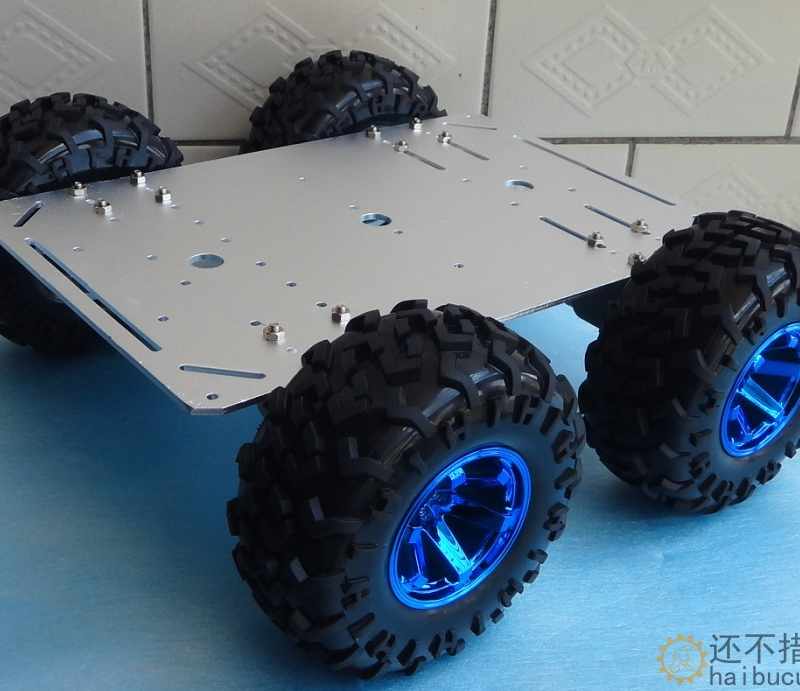 智能小车 4驱 铝合金底盘小车 DIY创客机器人小车底盘SNC408