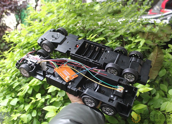 加长带转向电机和动力电机小车底盘玩具车DIY配件1个SN1281
