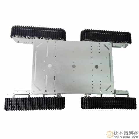 金属坦克底盘T600 4驱大载重金属坦克底盘 4WD履带式机器人模型SN11016