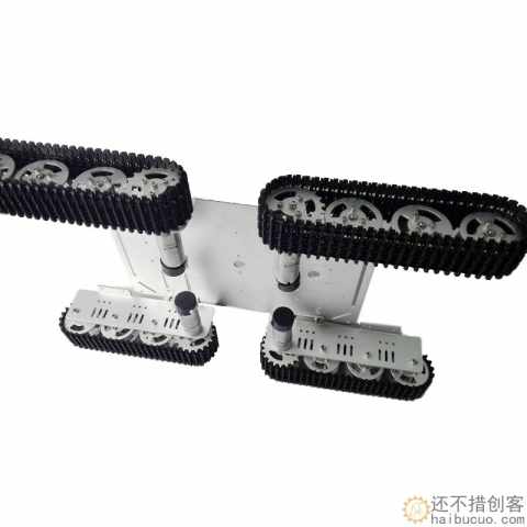 金属坦克底盘T600 4驱大载重金属坦克底盘 4WD履带式机器人模型SN11016