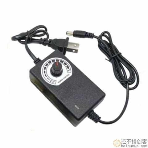 3-12V2A可调压直流电源 马达电机水泵LED灯带 调速调温调光适配器SN1297