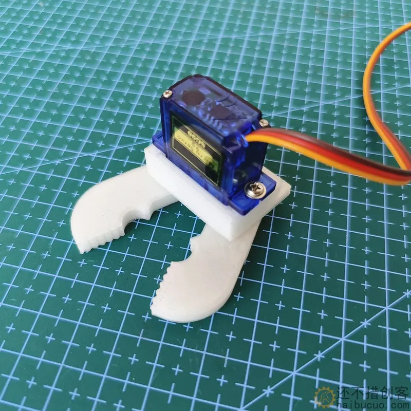 3D打印sg90小夹子爪子机械抓机器人创客 机械手夹持器