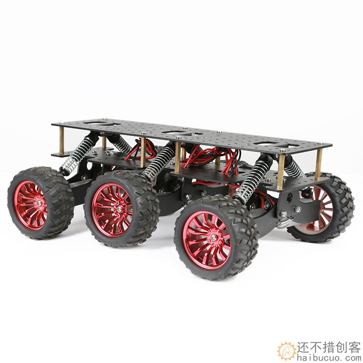 减震底盘6WD搜救智能小车底盘 兼容Arduino WIFI越野 攀爬小车SNC330