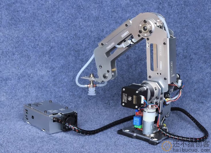 步进电机机械臂 全金属机械手臂 工业机器人模型 多轴机器人22CSNAM9600