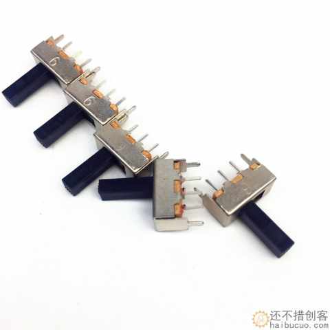 12mm滑动开关 拨动开关 3脚 2档 带固定脚SN420