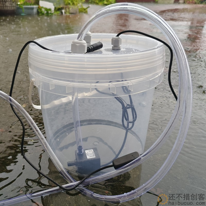 5L大容量塑料水冷DIY循环水箱水桶电脑手机设备水泵DC12V水冷套装XDC27
