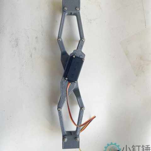 3D打印推杆装置 举高 机械 升降电动 mg996舵机 科普 科学探索 3D33